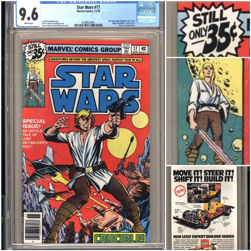 STAR WARS #17  CGC 9.6 WP NM+  Marvel Comics 1978 Darth Vader Skywalker (vol 1)